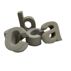 Betonnen toevoeging 10CM "abcde"